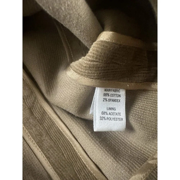 St John Knits Sport Corduroy Fabric Jacket Caramel Size P NWT MSRP $900 - Picture 9 of 16